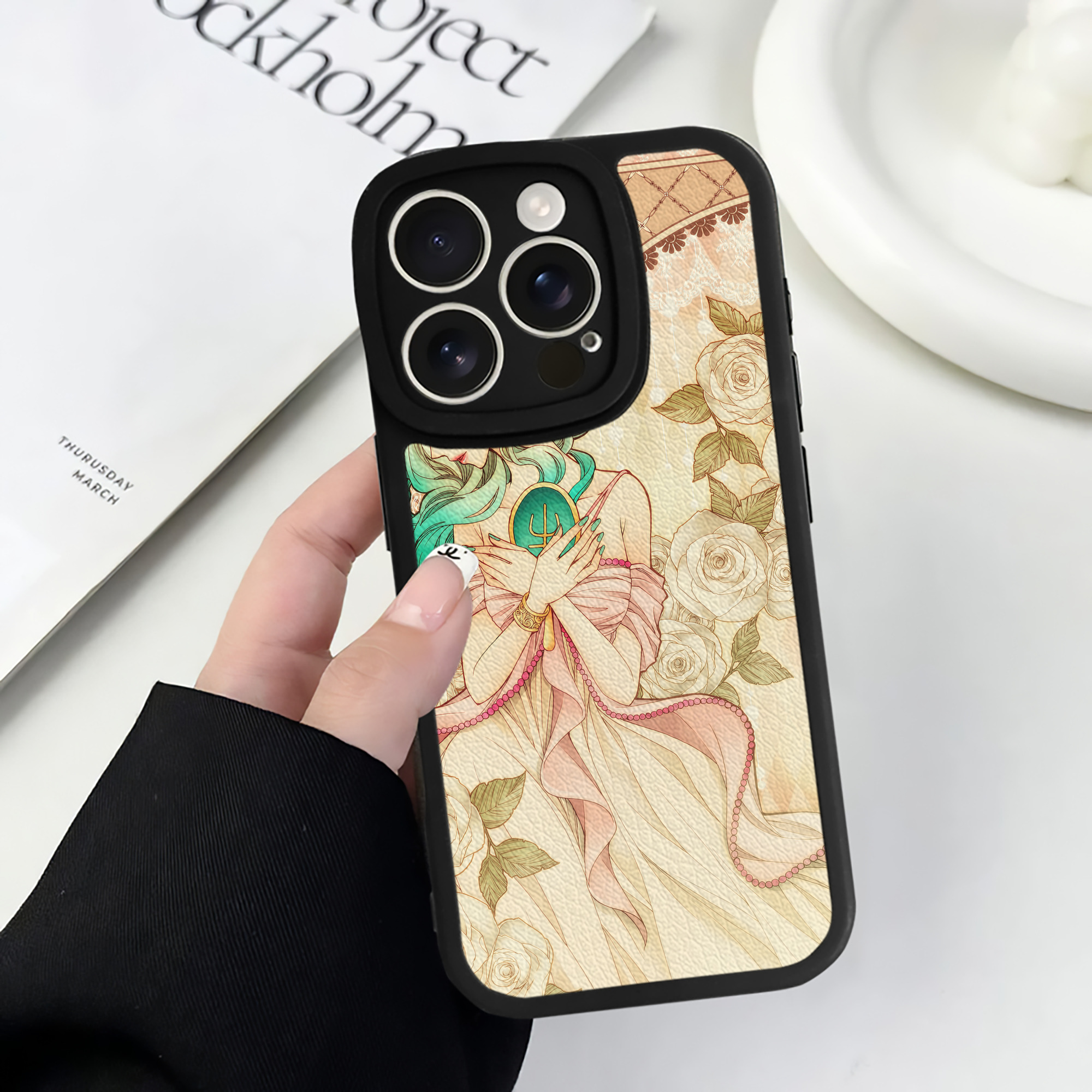 （画像用） 美少女戦士セーラームーン Sailor Moon 【iPhone 16シリーズ対応】シリコンスマホケース（レザー調） 材質：シリコン